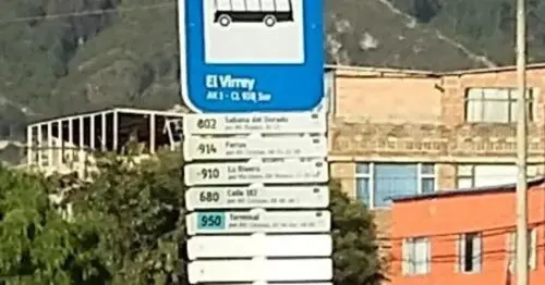 PARADERO SITP BARRIO EL VIRREY  061A12